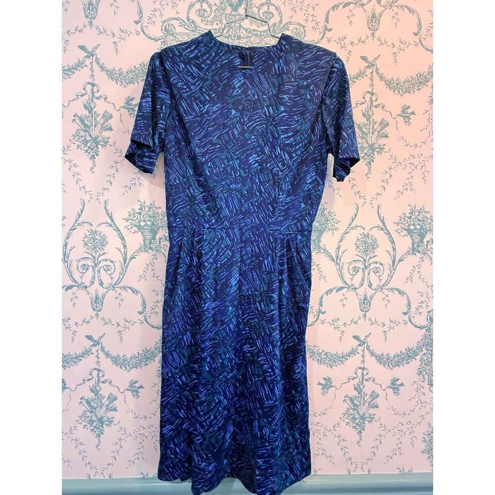 Vintage 1960s Abstract Print Day Dress Sony Pictures Studio Costume Provenance⁠